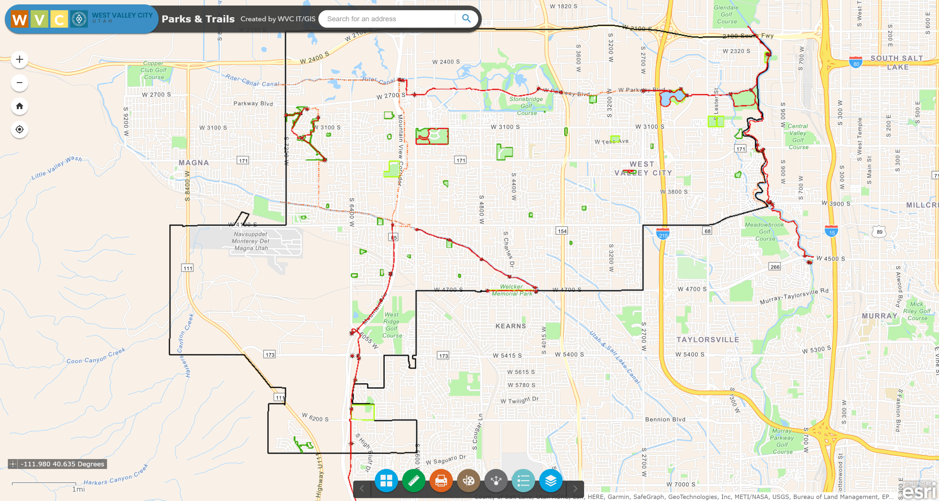 West Valley City Interactive Map